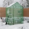 Orieon 57"x29"x77" Walk-In Greenhouse with 2 Windows, Cover, 4-Tiers & Anchors for Indoor/Outdoor Use. - 3 of 4