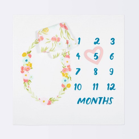 Baby month blanket store target