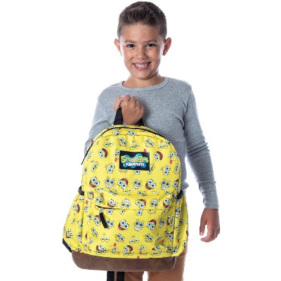 SpongeBob SquarePants Brandclub Intimo Nickelodeon SpongeBob SquarePants Face Expressions All Over Print Backpack Yellow