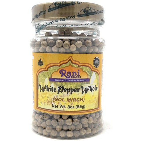 White Pepper (Peppercorns) Whole - 3oz (85g) - Rani Brand Authentic Indian Products - image 1 of 4