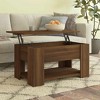 vidaXL Coffee Table White Engineered wood Adjustable Armrests - 2 of 4