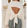 Women's Cutout Back Adjustable Tie Pullover Crop Top - BUCKETLIST - 3 of 3