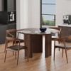 Black Round Dining Table - Modern Minimalist Style for Home Kitchen & Dining Room - 3 of 4