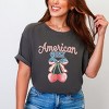 Simply Sage Market American Girly Cherries Coquette Garment Dyed Tee - 2 of 4