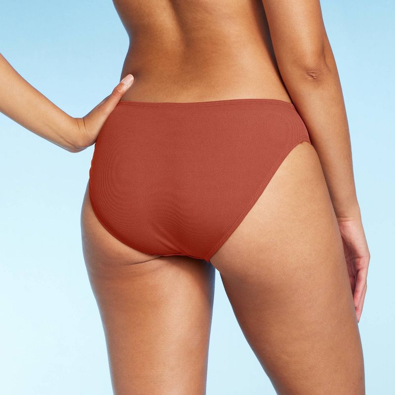 Women's Ribbed Hipster Bikini Bottom - Shade & Shore™, 3 of 7