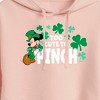 Women's - Disney - Too Cute To Pinch Cropped Graphic Hoodie - 2 of 3