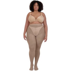 Compression Pantyhose for Women, Plus Size Pantyhose for Curvy Women, Extra Support, Breathable Women's Stockings - 1 of 4