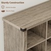 8 Cube Storage Organizer Book shelf, 3 Tier Horizontal Bookcase, Industrial Storage Bookcase for Entryway, Low Bookshelf for Living Room - 4 of 4
