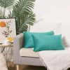 Unique Bargains Velvet Modern Solid Couch Sofa Home Decorative Pillow Covers 2 Pcs - 2 of 4