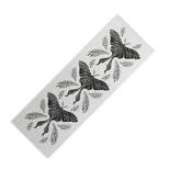 Avenie Luna Moth Black and White (6mm) 24" x 70" Yoga Mat - Society6