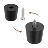 Unique Bargains Non-Slip Rubber Bumper Feet with Stainless Steel Washer Screws - 4 of 4