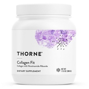 Thorne Collagen Fit - Unflavored Collagen Peptides Powder with Nicotinamide Riboside - NSF Certified for Sport - 17.8 Oz - 30 servings - 1 of 4