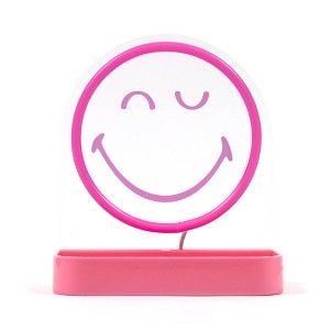 Yoobi SmileyWorld LED Desk Tray Smiley Pink - 1 of 4