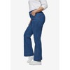 ellos Women's Plus Size High-Waist Wide Leg Jeans - image 4 of 4