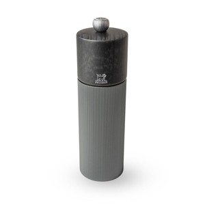 Peugeot | Line Salt Mill, Aluminum + Beechwood, Carbon, 18 cm - 7 in - 1 of 3