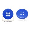 Unique Bargains Resin Craft DIY Round Flat 4-Hole Replacement Sewing Buttons 10 Pcs - 2 of 4