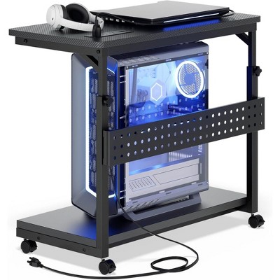 Craze Ventures Computer Tower Stand with Power Strip