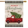 Merry Christmas Pickup Truck House Flag 28" x 40" Briarwood Lane - 2 of 4