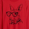 Men's - Instant Message - Bunny Bowtie Long Sleeve Graphic T-Shirt - 2 of 4