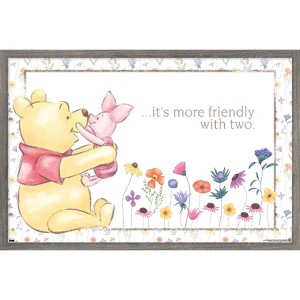 Trends International Disney Winnie the Pooh - 95th Anniversary Framed Wall Poster Prints - 1 of 4