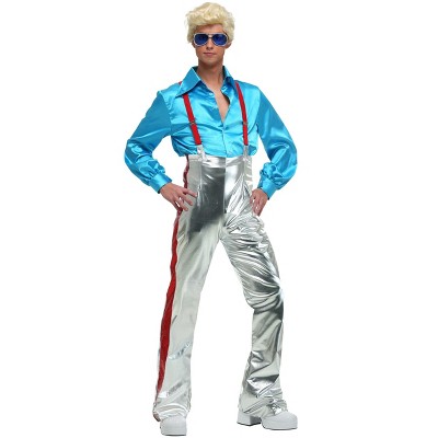 Adult Men's 80s Heavy Metal Rock Halloween Cosplay Costume Spandex Stretch  Pants