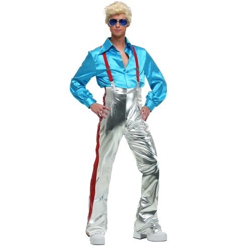 Halloweencostumes.com 3x Men Men's Funky Disco Plus Size Costume,  Red/blue/gray : Target