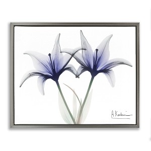 Stupell Industries X-Ray Lily Flowers Black Framed Floater Canvas Wall Art - 1 of 4