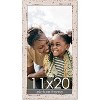 PosterPalooza | Shabby Chic White Picture Frame - UV Acrylic, Foam Board Backing, Hanging Hardware - 2 of 4