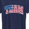 Women's - Instant Message - American Flag Team Short Sleeve Graphic T-Shirt - 2 of 4