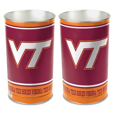 NCAA Virginia Tech Hokies Tin Trash Can