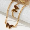 Anna-Kaci Women's Butterfly Necklace and Bracelet Set - 3 of 4