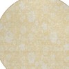 Yellow Wheat And Ivory Floral Washable Indoor Outdoor Area Rug - 4 of 4