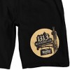 The Munsters 1313 Mockingbird Lane Men's Black Sleep Pajama Shorts - image 2 of 4