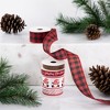 Northlight Set of 5 Santa Gnome Matching Themed Craft Christmas Ribbons 1.5" x 3 Yards - 2 of 4