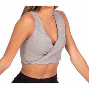 Women's Reversible Criss Cross Back Tank Top - Body Wrappers - 1 of 4