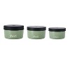 S'well Food Storage Canister Set Sage: Stainless Steel, BPA-Free, 3-Piece Kitchen Set, Dishwasher-Safe, Silicone Lids - 2 of 4