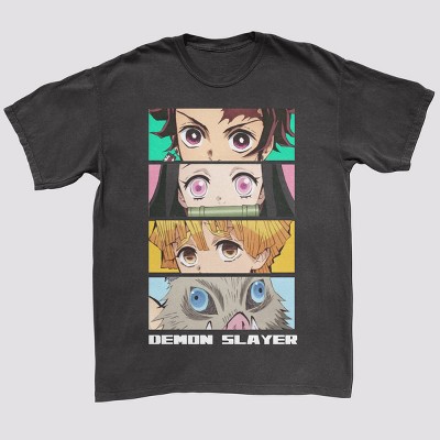 Men's Demon Slayer Short Sleeve Graphic T-shirt - Black Xl : Target