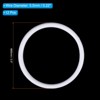 Unique Bargains Plastic Round Wreath Dream Catcher Rings White 12 Pcs - 2 of 4