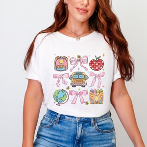Simply Sage Market Coquette School Chart Sparkle Garment Dyed Tee - 1 of 4