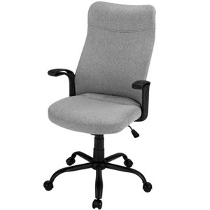 NicBex Mesh Adjustable Height Ergonomic Home Office Chair with Metal Base and Wheels for Work Study - 1 of 4