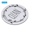 Unique Bargains Dual Side Round Dishwasher Clean Dirty Sign Magnet 2 Pcs - 3 of 4