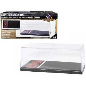 Collectible Display Show Case for 1/18 Cars w/Plastic Base Yard of Bricks "Indianapolis Motor Speedway" by Greenlight - 1 of 3