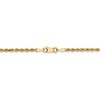 Black Bow Jewelry 2.5mm 14k Yellow Gold Solid Light Diamond Cut Rope Chain Necklace - 4 of 4