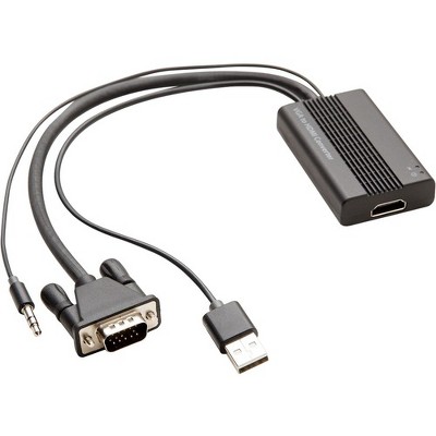 Syba VGA to HDMI Cable, VGA to HDMI Adapter Converter Cable with Audio Support for Connecting PC, Laptop with A VGA Output to HDMI Monitor HDTV (Ma...
