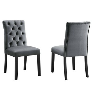 Set of 2 Duchess Performance Velvet Dining Chairs - Modway - 1 of 4