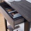 Syemin Console Tables Home Elegant Console Table Display Table with Drawer and Bottom Shelf Hallway Entryway Tables, Gray, 31.25"*11.5"*33.75" - 2 of 4
