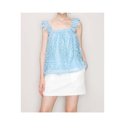 Women's Maya Sleeveless Lace Top - INA Fashion
