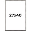 PosterPalooza | Slim Profile Silver Picture Frame - UV Acrylic, Foam Board Backing, Hanging Hardware - 2 of 4