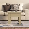 vidaXL Coffee Table White Engineered Wood 21.7 in x 21.7 in x 16.5 in - 3 of 4