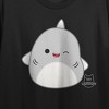 Squishmallows Gordon Crew Neck Short Sleeve Women's Black Crop Top - 2 of 3